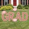Big Dot of Happiness Rose Gold Grad - Yard Sign Outdoor Lawn Decorations - Graduation Party Yard Signs - Grad